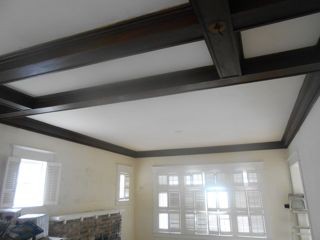 Stained to match originalwood of the home